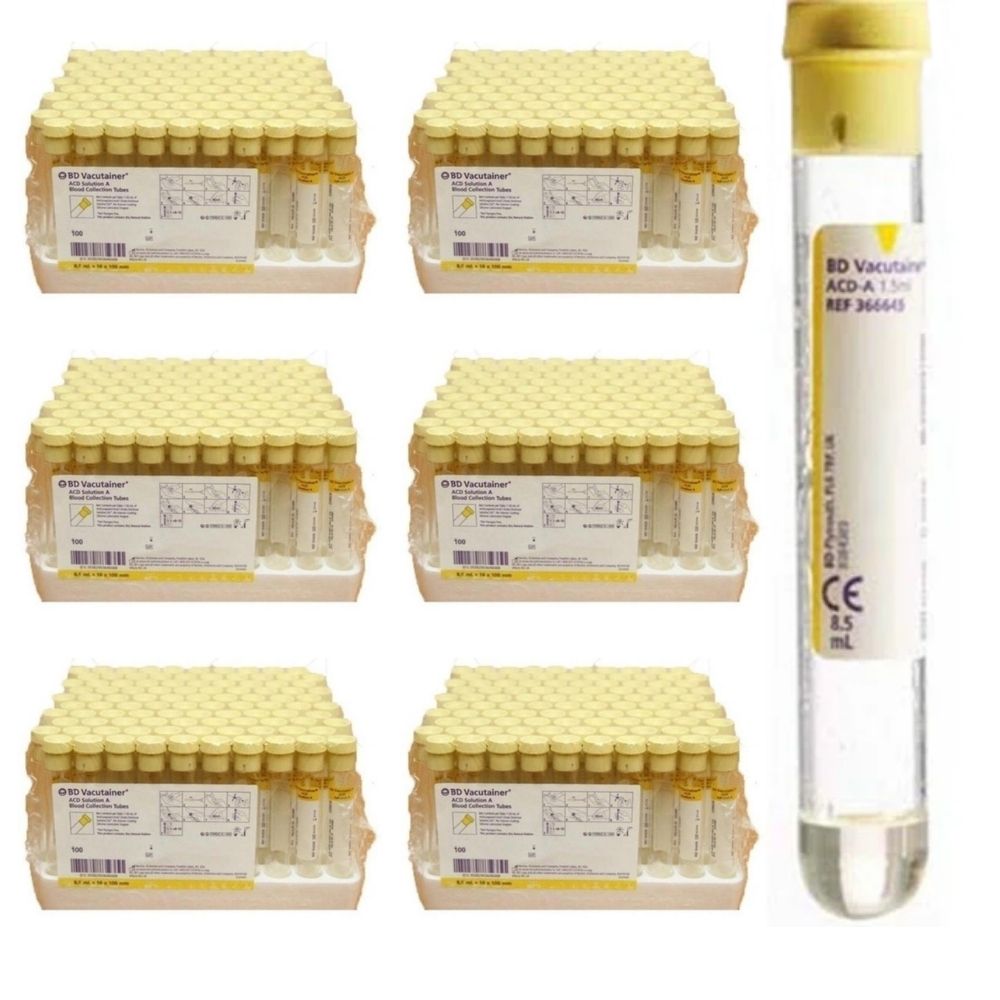 BD Vacutainer ACD-A PRP Tubes – BD 364606 / 366645 (Pack of 600)