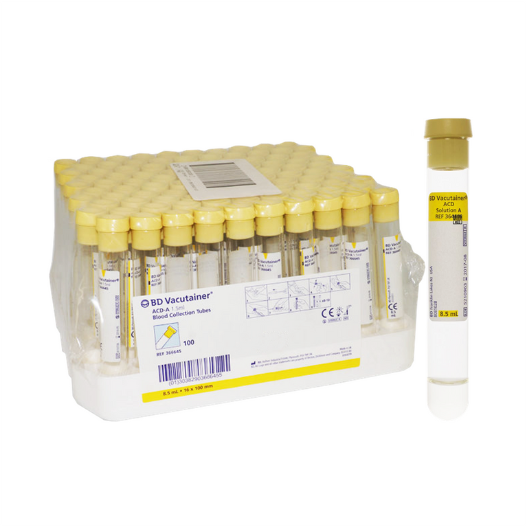 BD Vacutainer ACD-A PRP Tubes – BD 364606 / 366645 (Pack of 100)